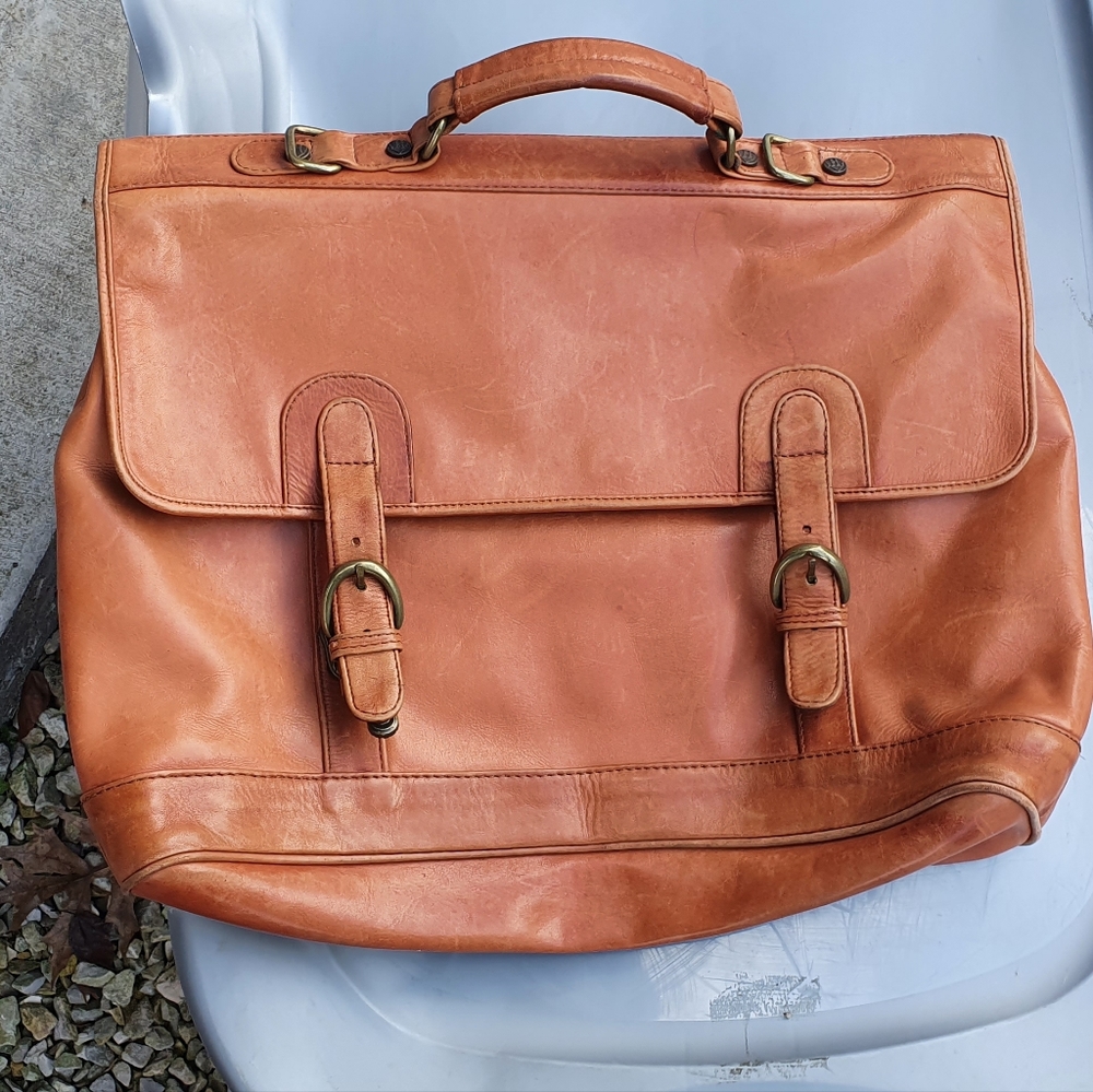 Vintage Hand Laptop Briefcase